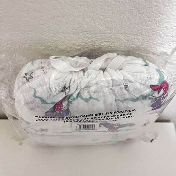 Aden + Anais Abby Lane Splash Mermaid Swaddle Blanket in a Bag Muslin Cotton NWT - Picture 9 of 11